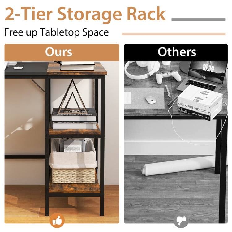 2-Tier Storage Rack  
Free up Tabletop Space  

Ours  

Others