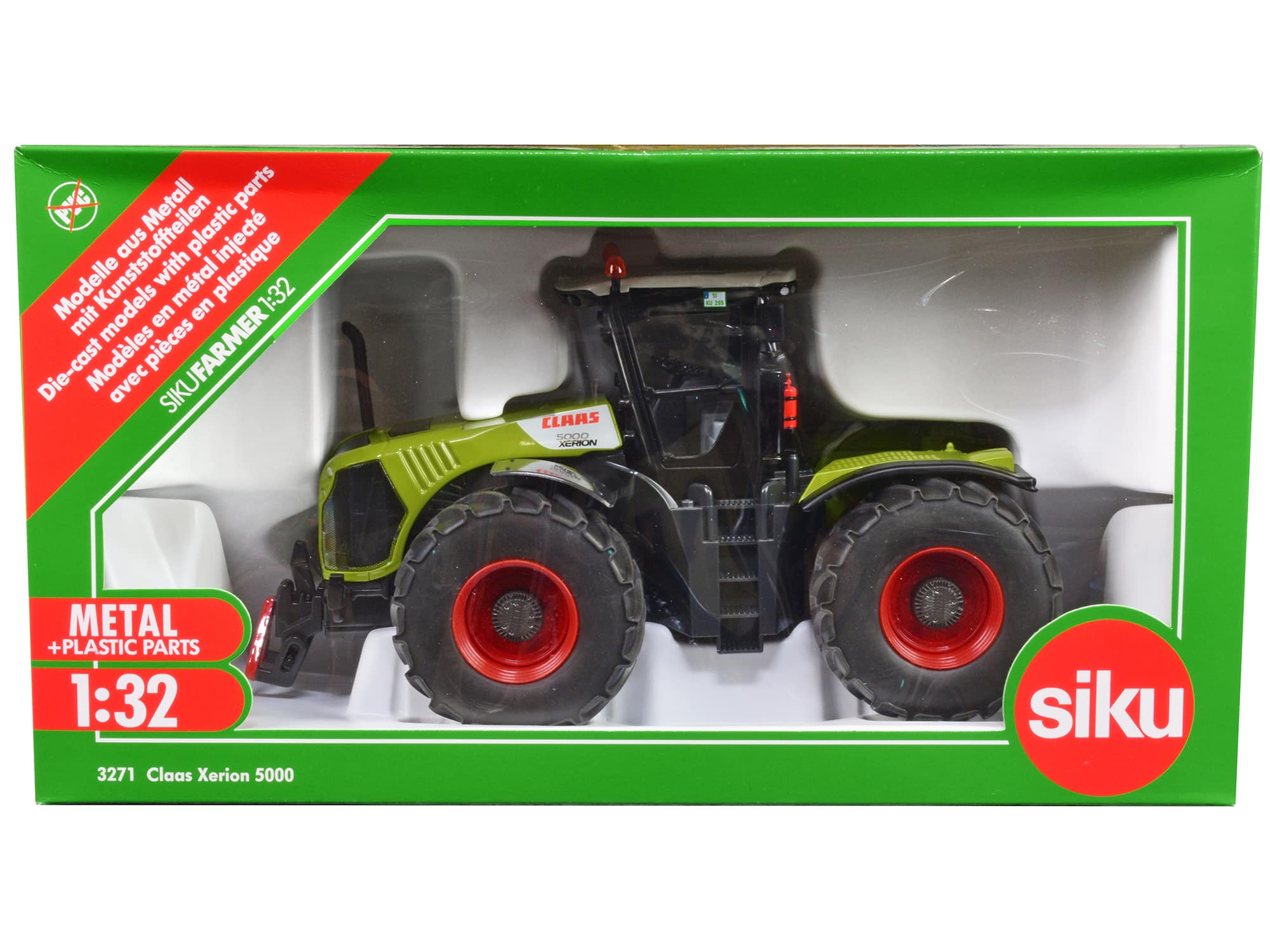 Claas 5000 Xerion Tractor Green with Gray Top 1/32 Diecast Model by Siku price history on PriceWatchPro