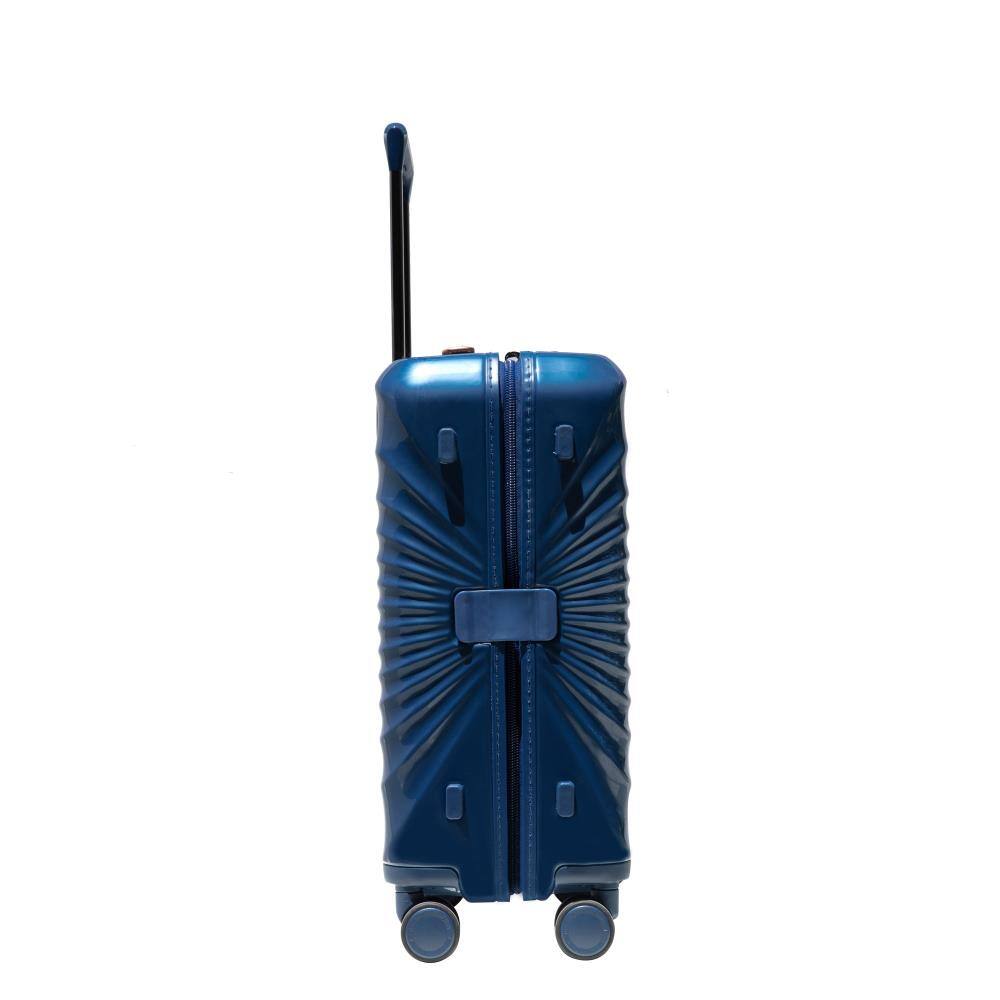 Alt View 2. BreeBe - Lightweight 20' Carry On Luggage with TSA Lock, USB Port, Artificial Leather Handle, Spinner Wheels - Blue.