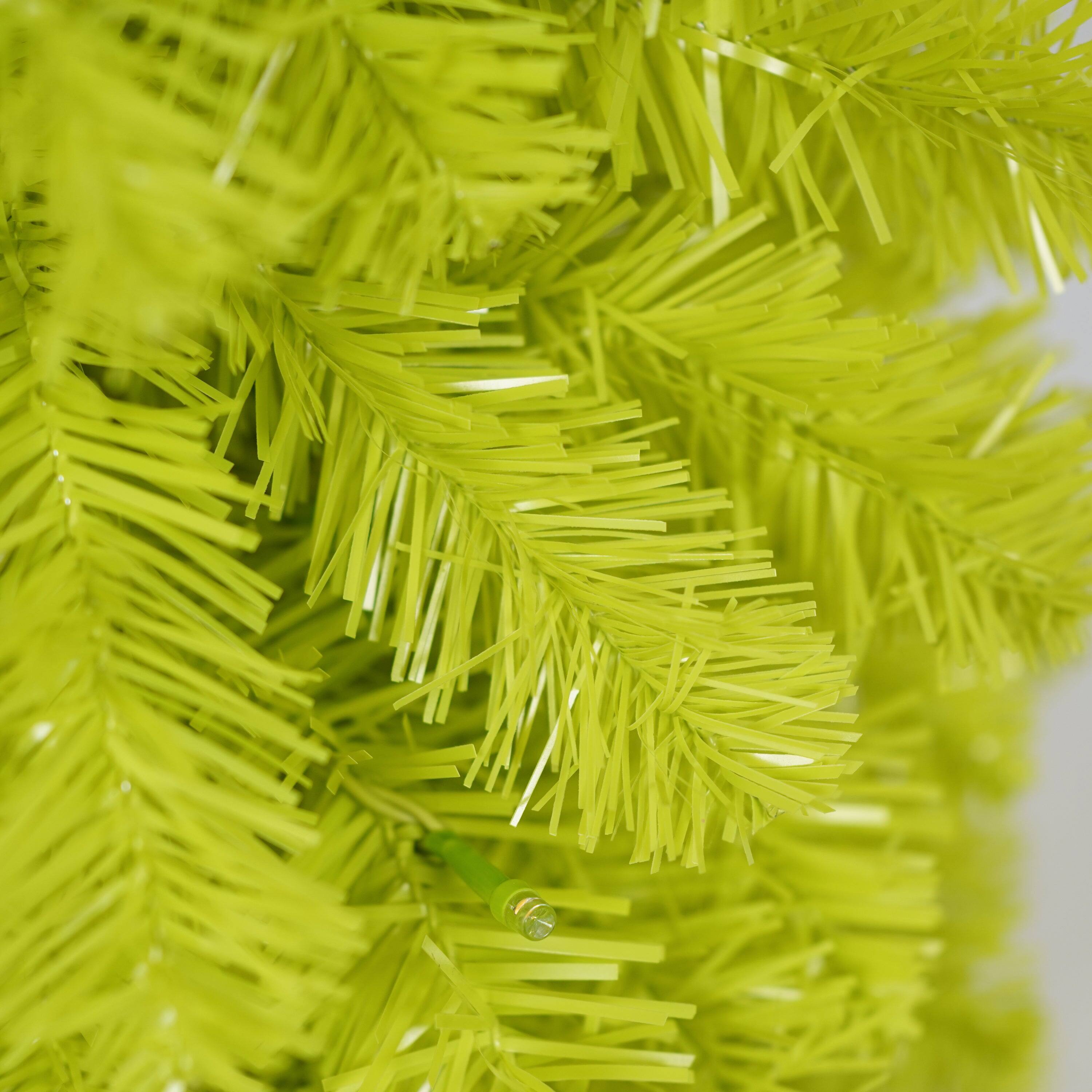 Alt View 7. BreeBe - 5FT Hinged Fir Artificial Fir Bent Top Christmas Tree - Green,White.