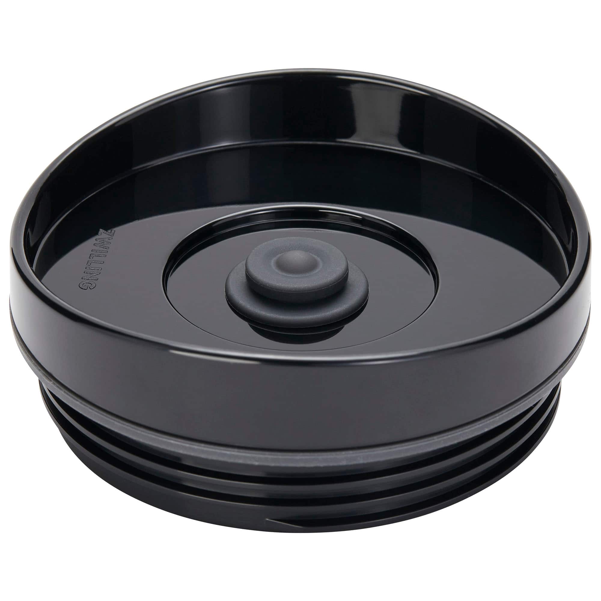 Front. ZWILLING - ZWILLING Enfinigy Vacuum Lid for Personal Blender Jar - Black - Black.