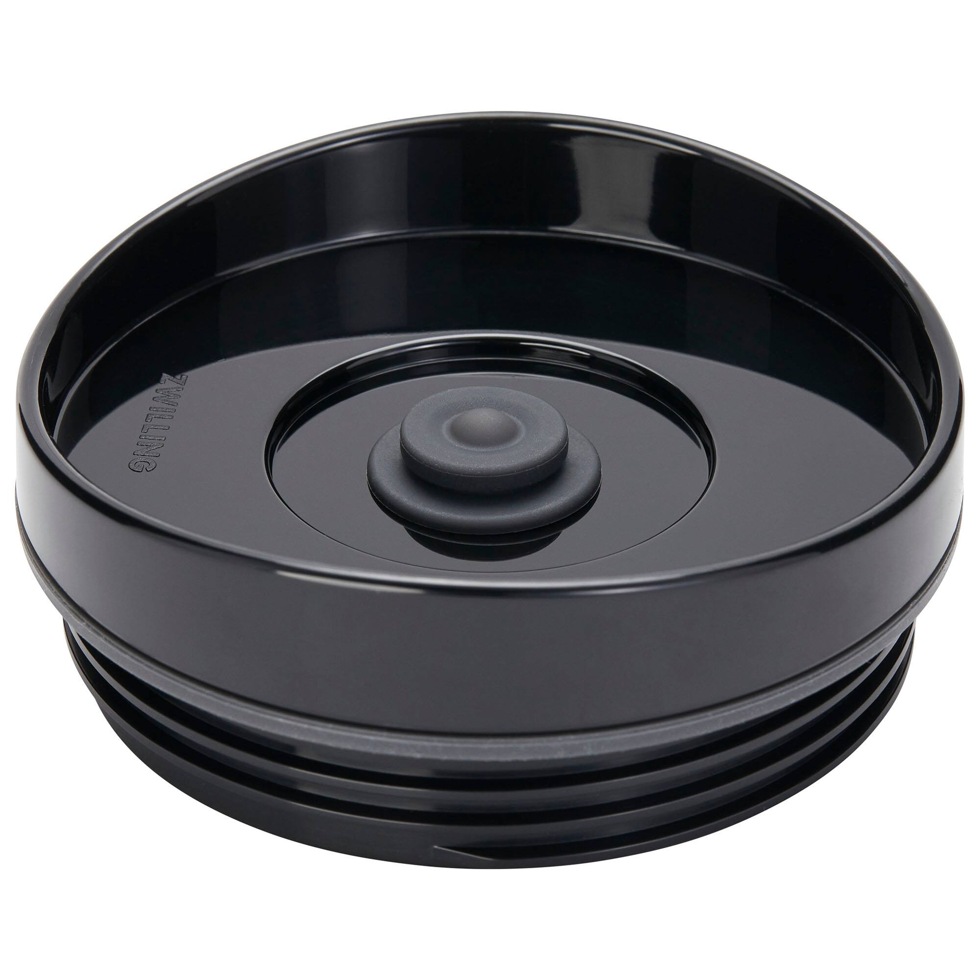 Front. ZWILLING - ZWILLING Enfinigy Vacuum Lid for Personal Blender Jar - Black - Black.
