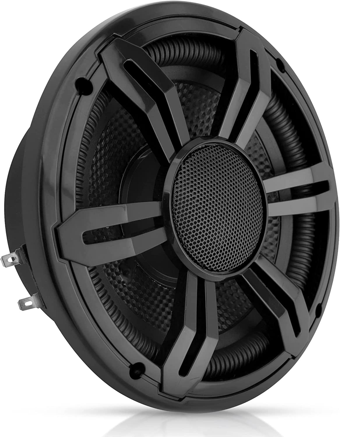 Front. Pyle - Pyle PLSMRW64BK 6.5'' 150 Watt Peak Marine 4 Ohm Slim Waterproof Subwoofer.