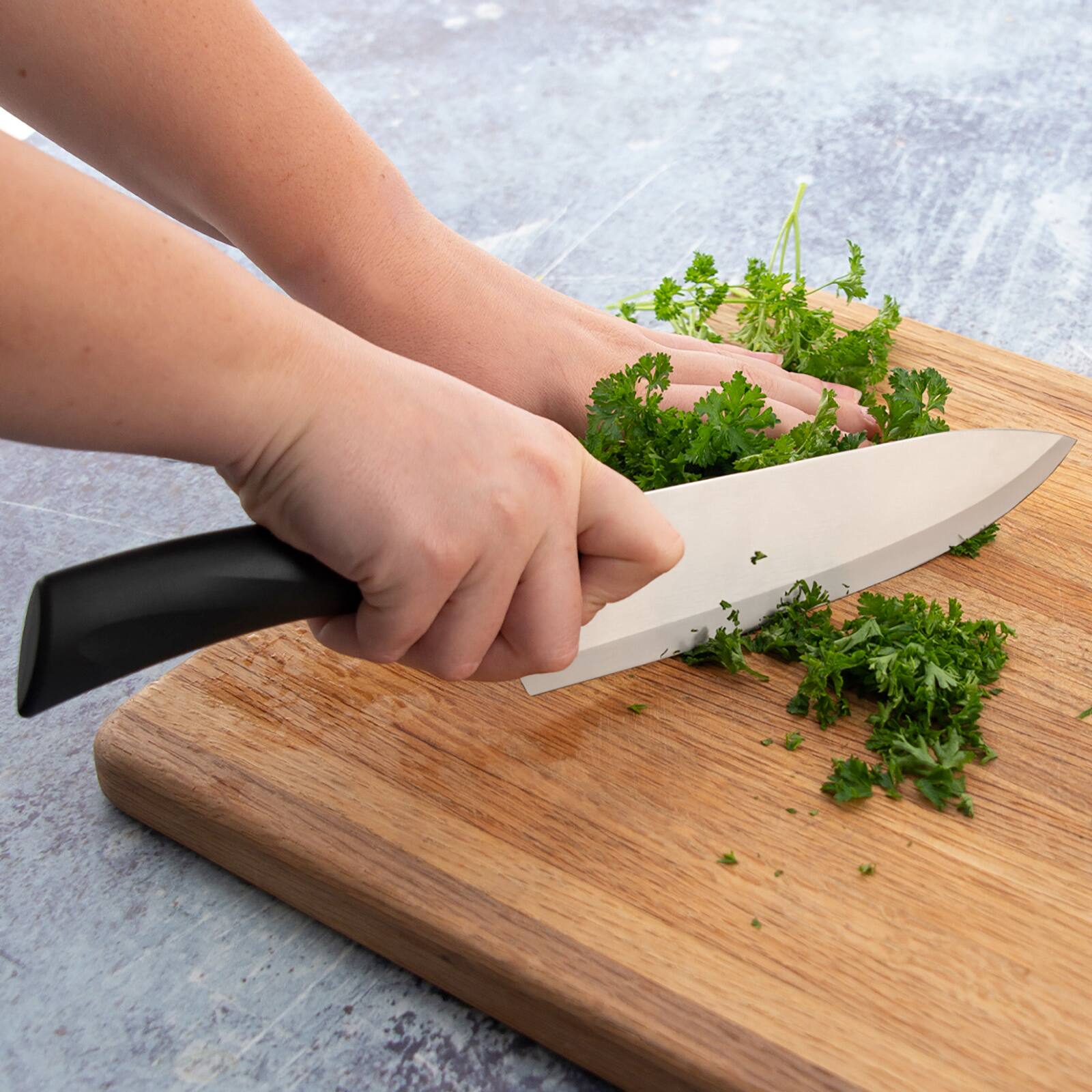 Alt View 2. Rada - Cutlery 8.5-Inch French Chef Knife Anthem Wave Handle - Black.