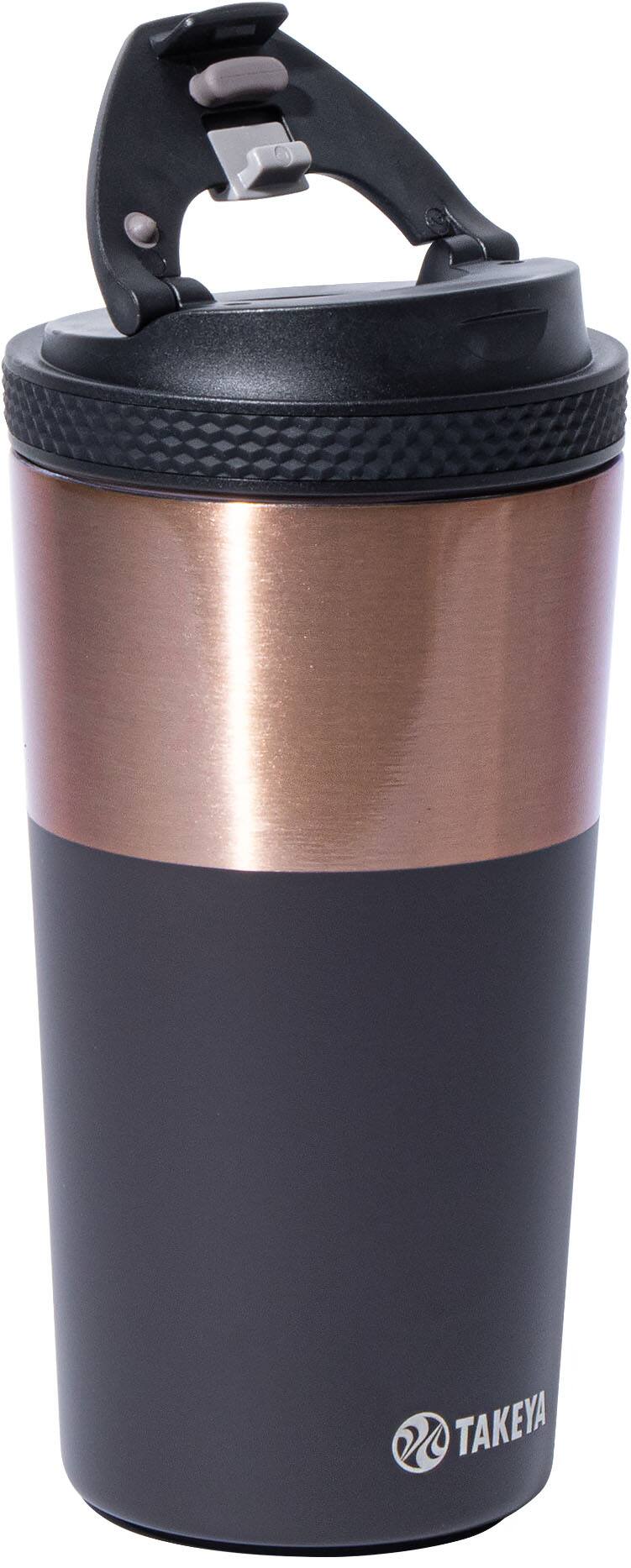 Angle. Takeya - 12-oz. Leakproof Coffee Tumbler - Charcoal.