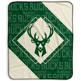 Pegasus - Milwaukee Bucks 50" x 60" Diamond Logo Fleece Blanket - Multicolor