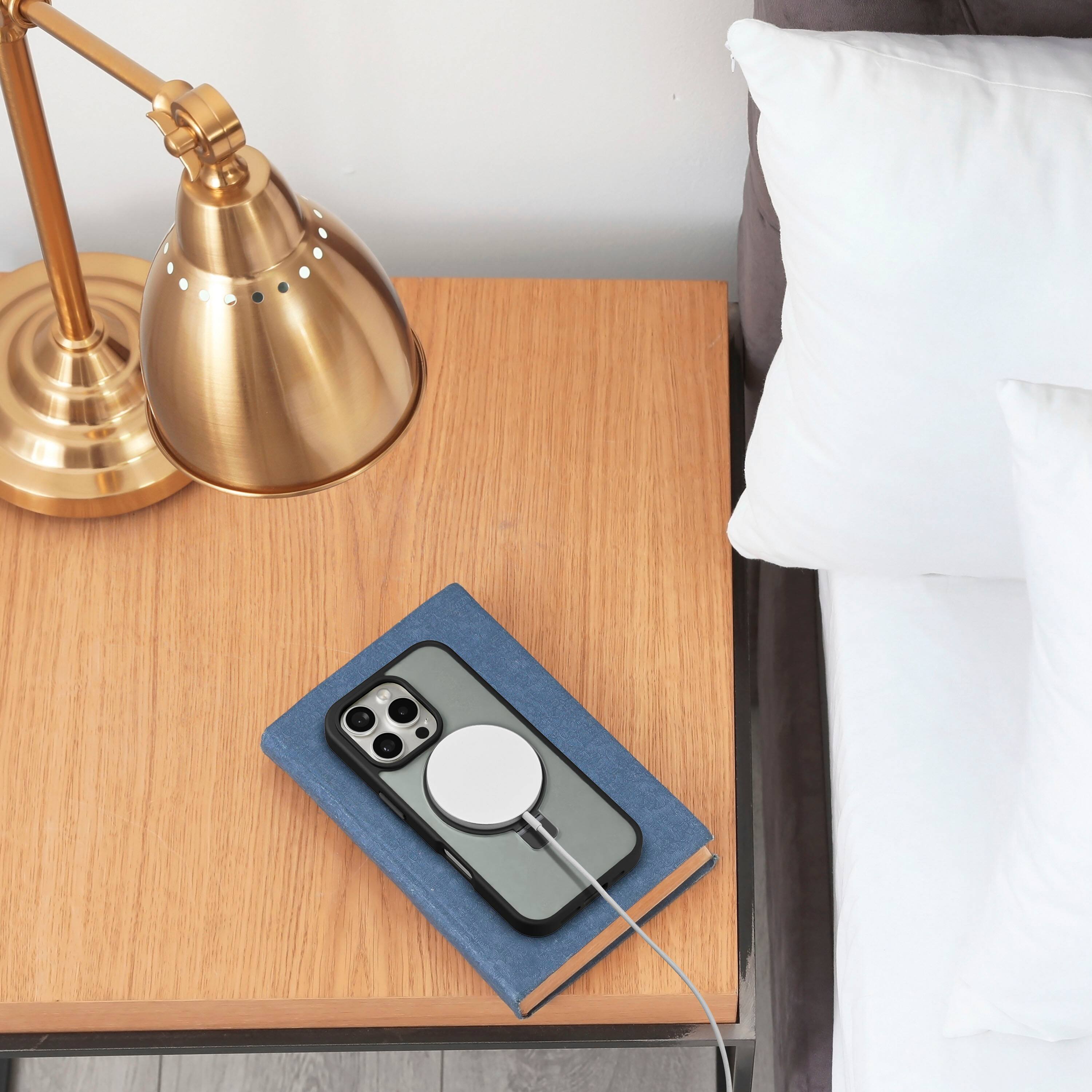 Alt View 14. Insignia™ - Hard-Shell Case with MagSafe Kickstand for iPhone 16 Pro Max - Black.