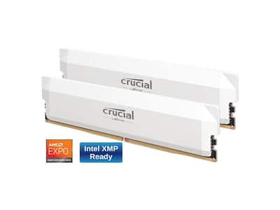 Crucial Pro Overclocking 64GB (2 x 32GB) DDR5 6400 (PC5 51200 Crucial Pro Overclocking 64GB (2 x 32GB) DDR5 6400 (PC5 51200