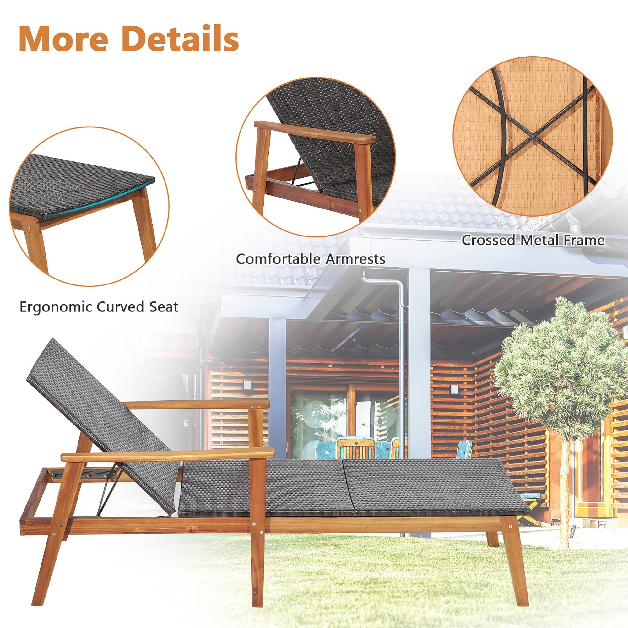 More Details
Comfortable Armrests
Crossed Metal Frame
Ergonomic Curved Seat