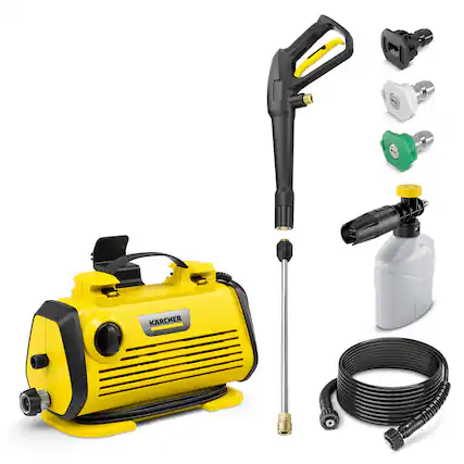 Front. Karcher - K 3 Horizontal FC Max 1700PSI Pressure Washer with Spray Wand 1.2 GPM.