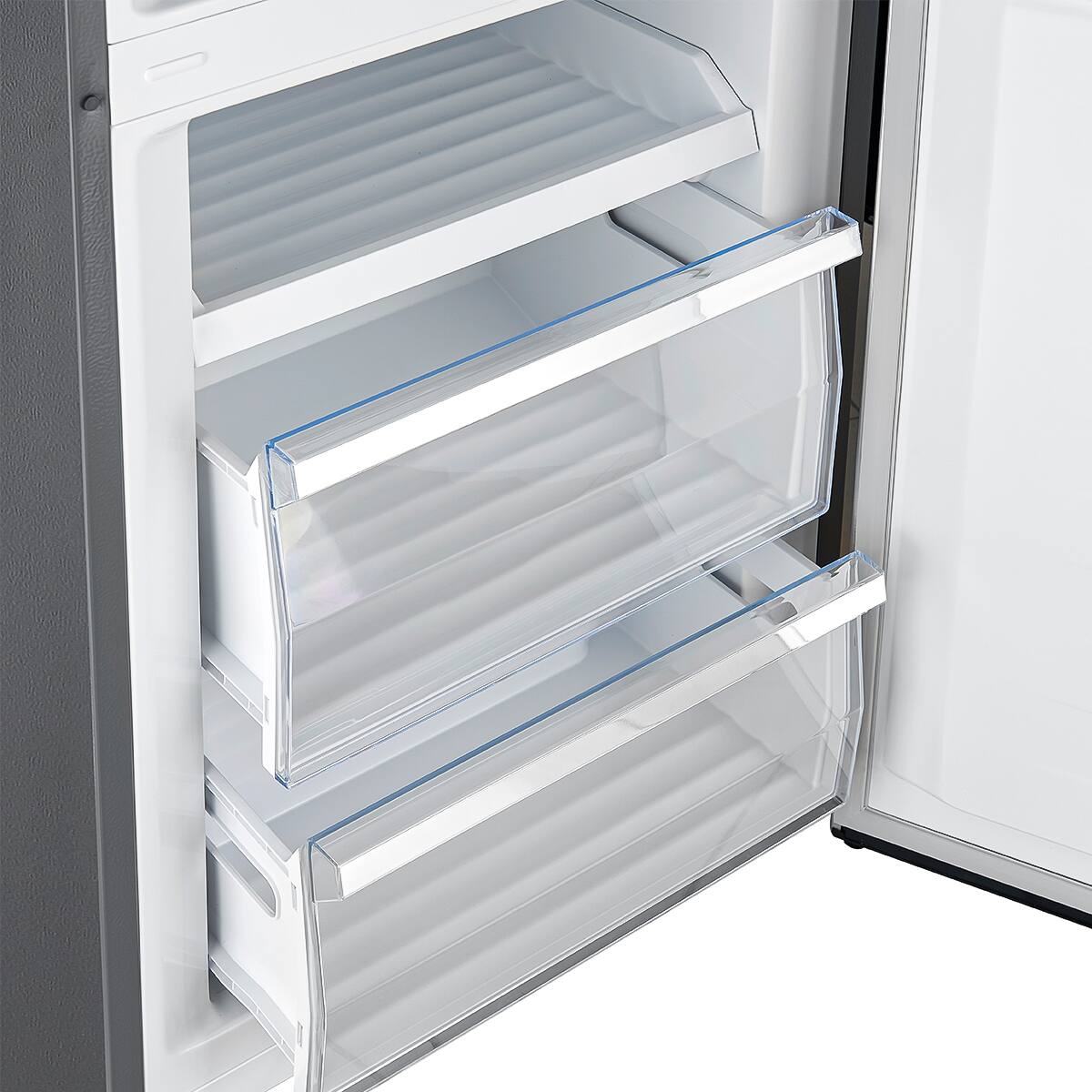 Alt View 5. Forno Appliances - Guardia 10.8 Cu. Ft. Compact Fridge with Bottom Freezer - Stainless Steel.