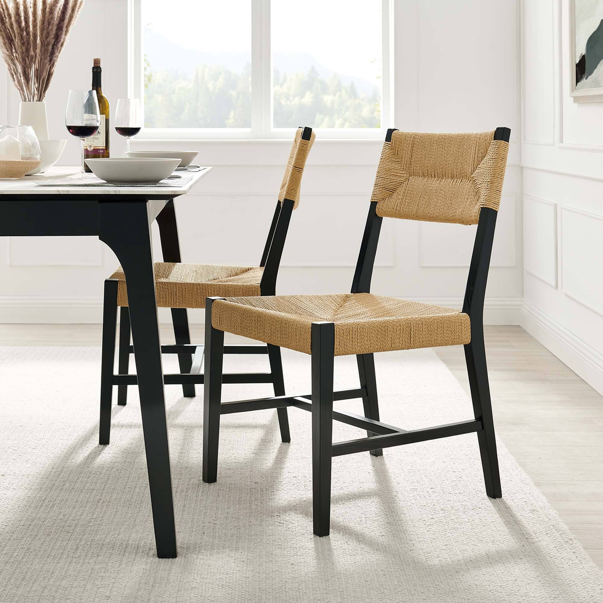 Alt View 5. Modway - Bodie Wood Dining Chair by Modway - White.