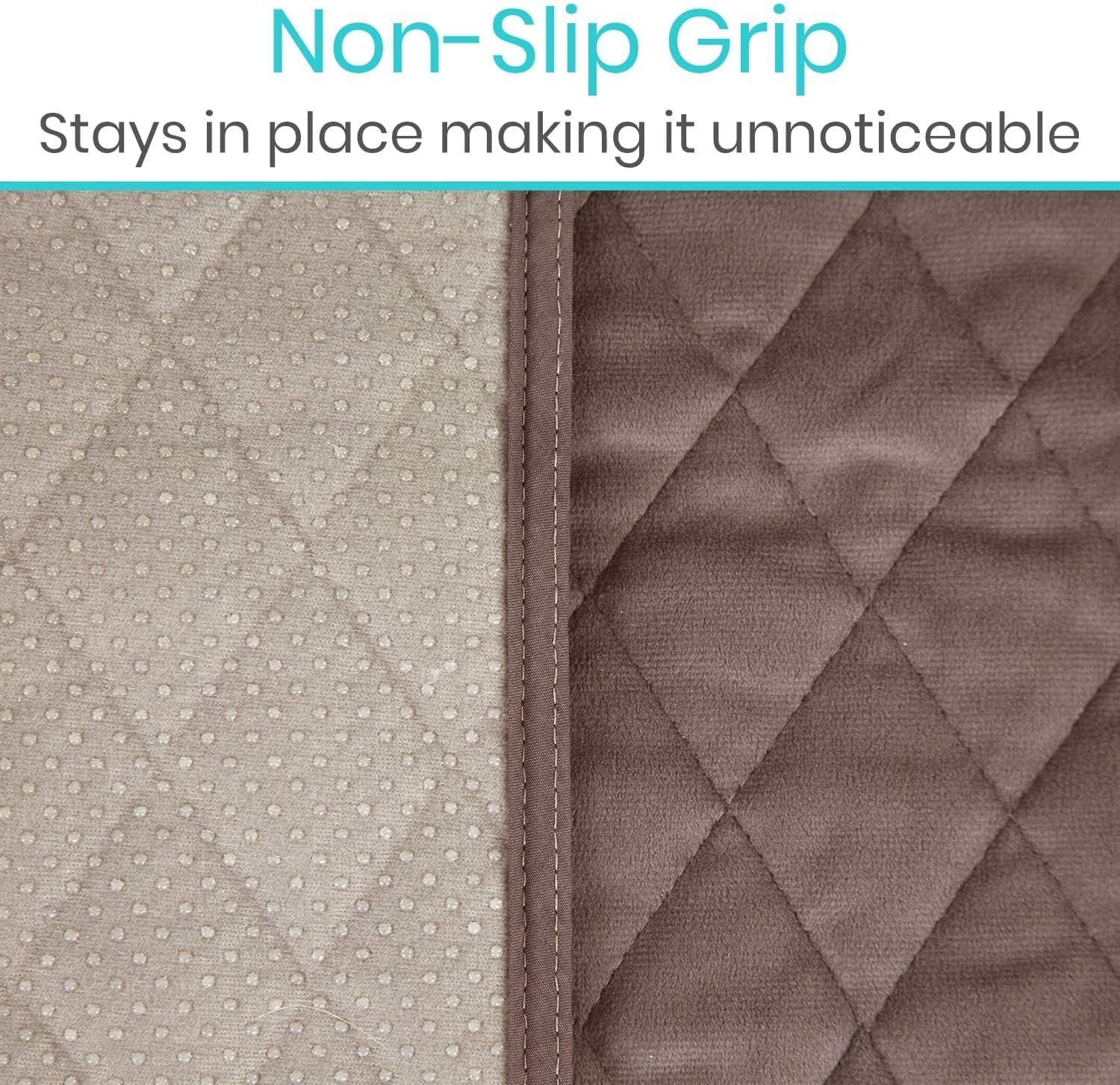 Non-Slip Grip  
Stays in place making it unnoticeable