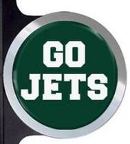 Alt View 2. PRORUN - New York Jets Automotive License Plate Frame with Team Badges - Multi.