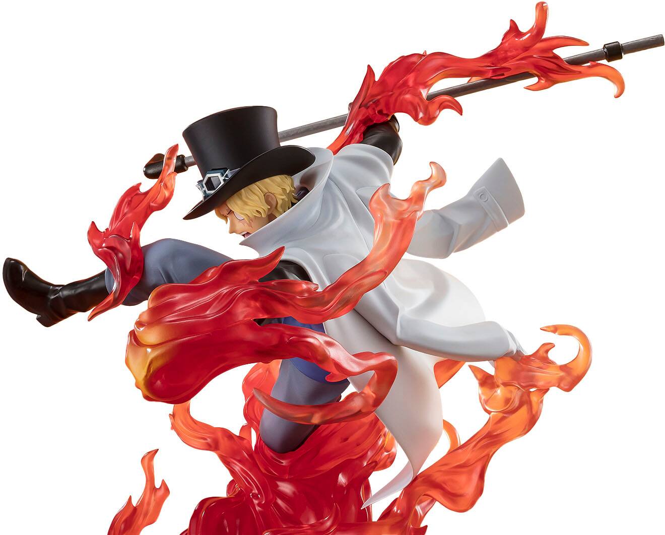 Alt View 10. Bandai - Extra Battle Sabo - Fire Fist Rook Check - One Piece - Tamashii Nations Figuarts Zero 7.5" Figure.