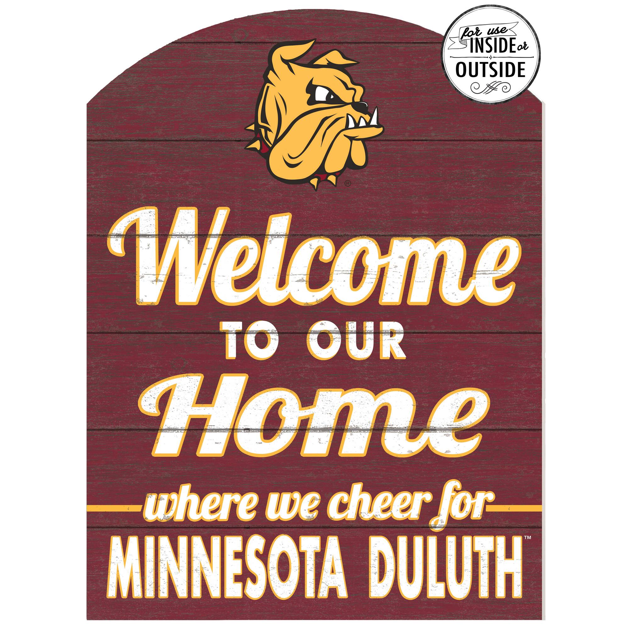 Minnesota Duluth Bulldogs 16'' x 22'' Indoor/Outdoor Marquee Sign