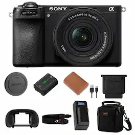 Bundle - Sony - Alpha a6700 Mirrorless Camera Body with E PZ 16-50mm f/3.5-5.6 OSS Lens with Multi-Device Shoulder Bag,