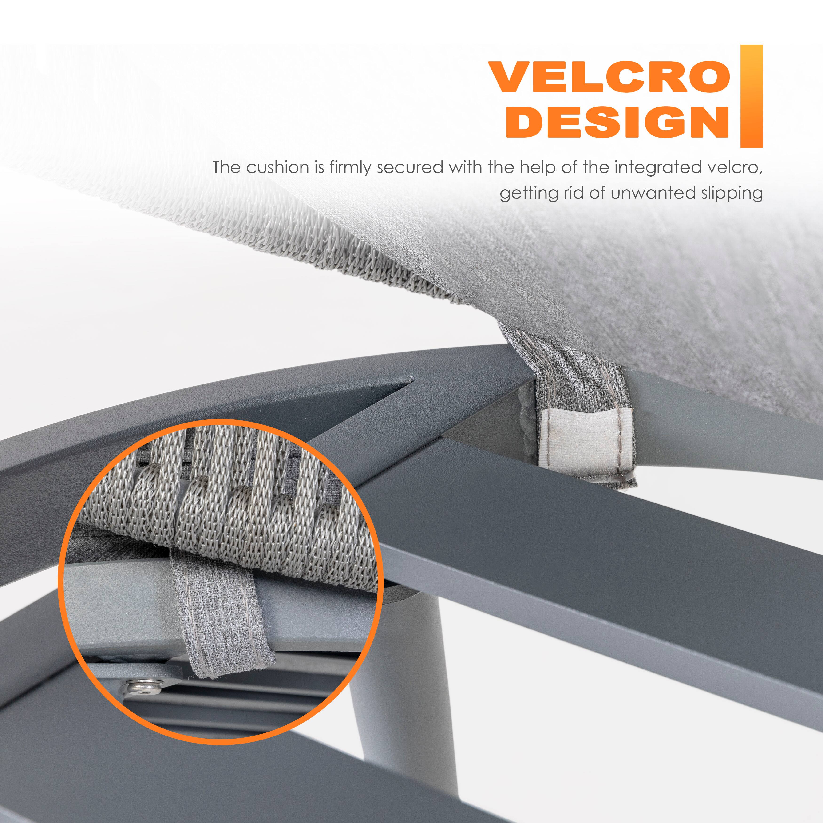 VELCRO DESIGN

The cushion is firmly secured with the help of the integrated velcro, getting rid of unwanted slipping.