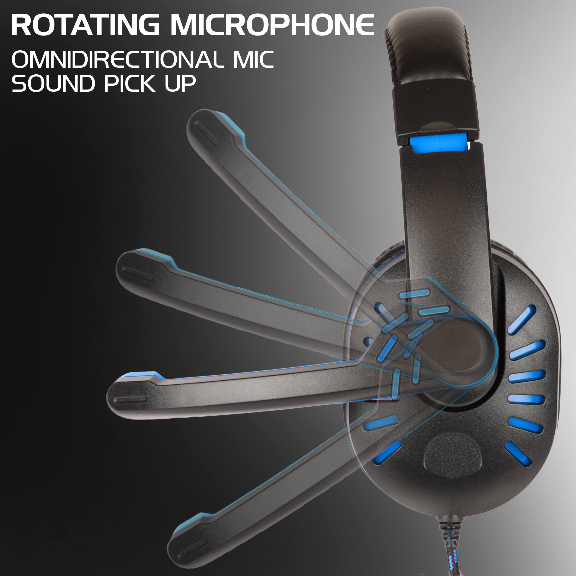 ROTATING MICROPHONE  
OMNIDIRECTIONAL MIC  
SOUND PICK UP