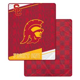 Pegasus - USC Trojans 60" x 70" Diagonal Ghost Checkered Double-Sided Blanket - Multicolor