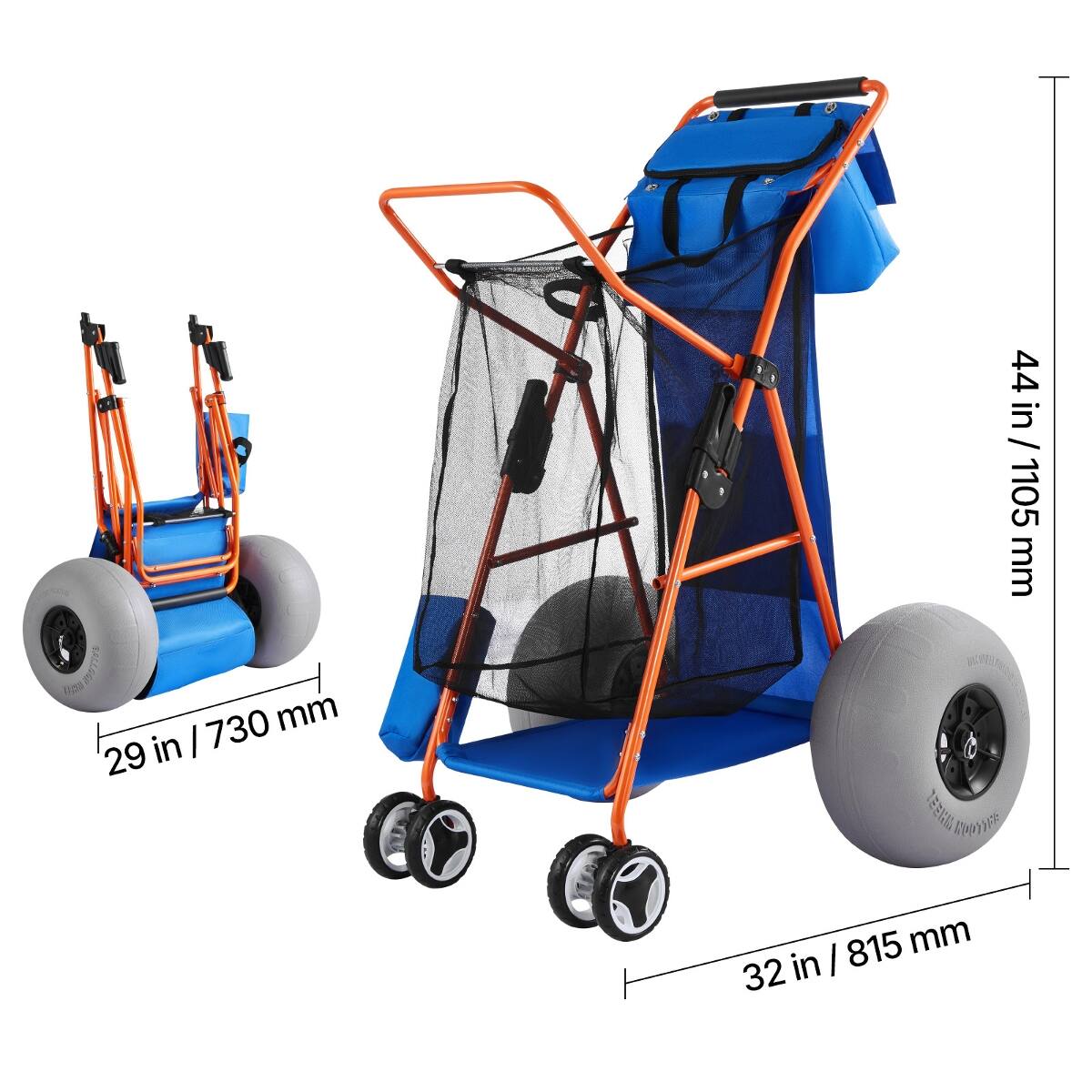 - TALLEGG 730 mm 29 in - 44 in / 1105 mm
- 815 mm 32 in