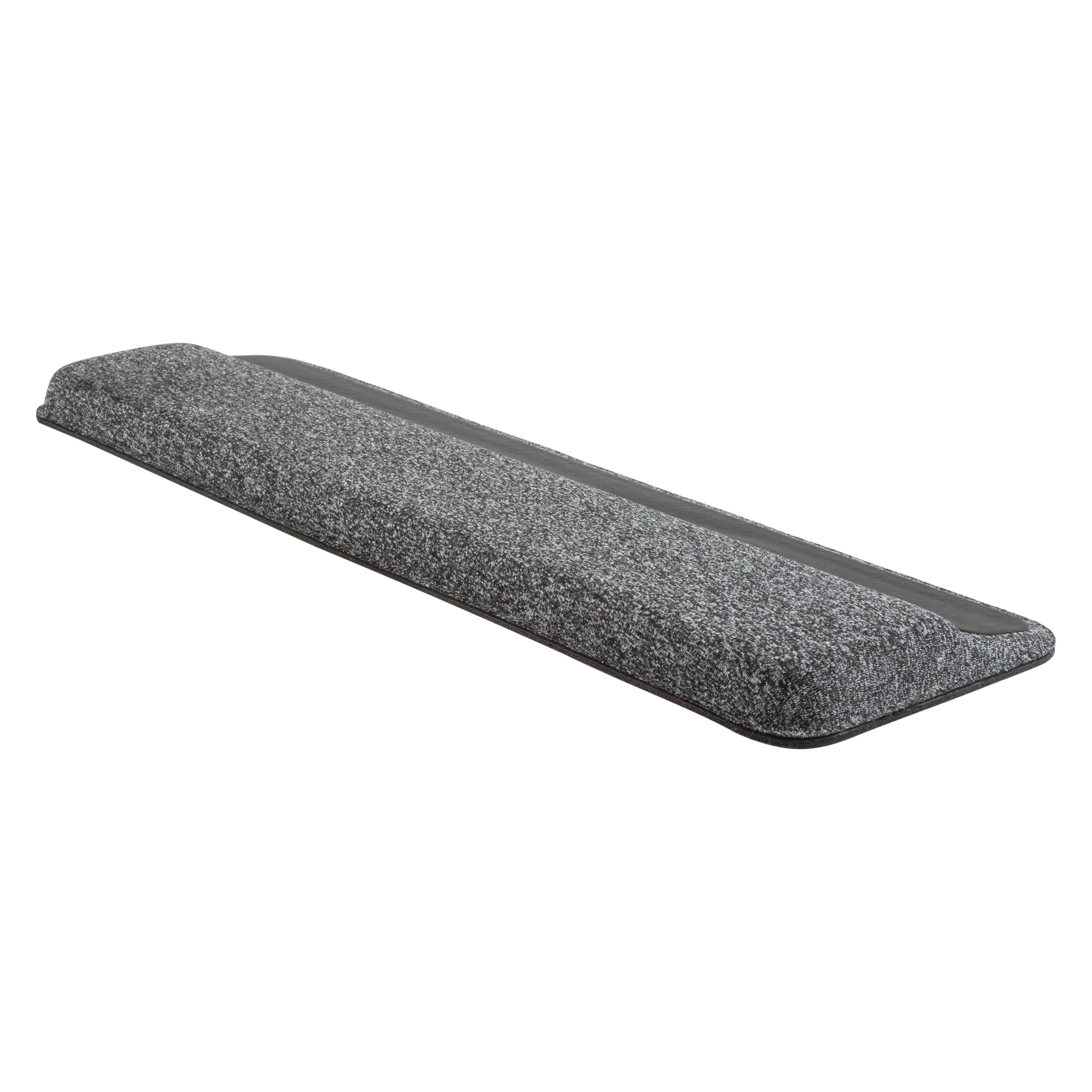Angle. Allsop - Premium Plush Angled  Wrist Rest - GRAY.
