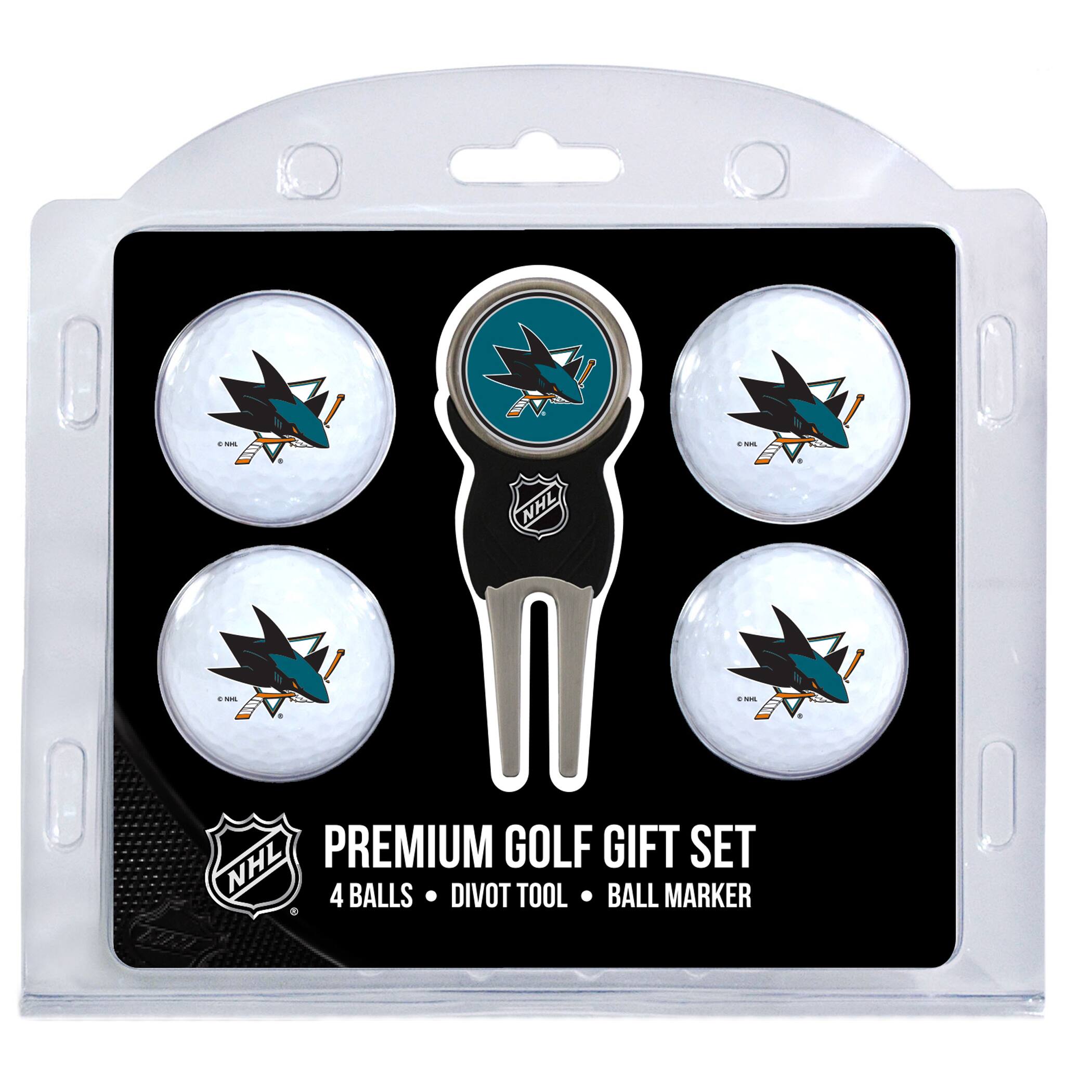 Team Golf - San Jose Sharks 4-Ball Gift Set - Multicolor