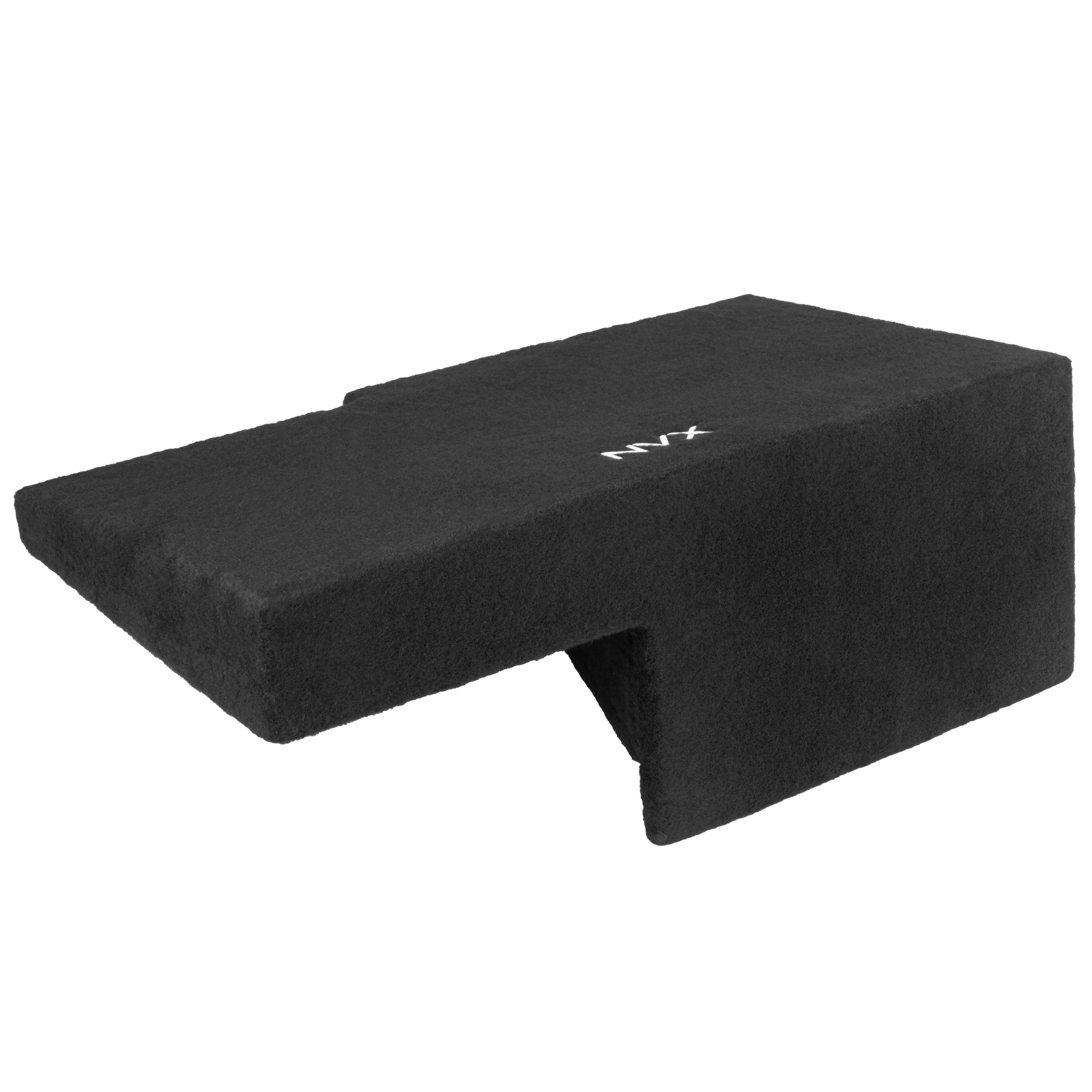 Alt View 2. NVX - Custom Fit 350W RMS Single 10in Sealed Down Firing Loaded Subwoofer Enclosure for 2008-2013 Chevrolet Silverado and GMC.