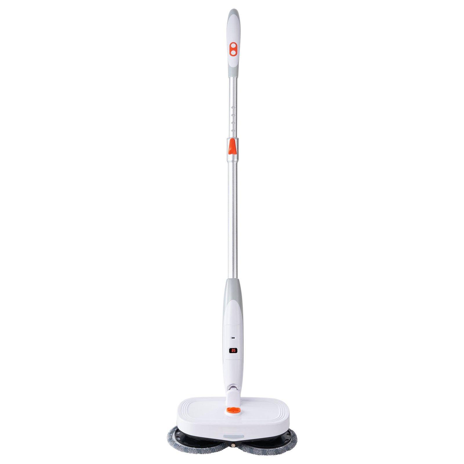Alt View 9. Glintex - Cordless Electric Spin Mop with Water Tank, LED Light, Dual Heads, 8 Pads for Hardwood and Tile Floors.