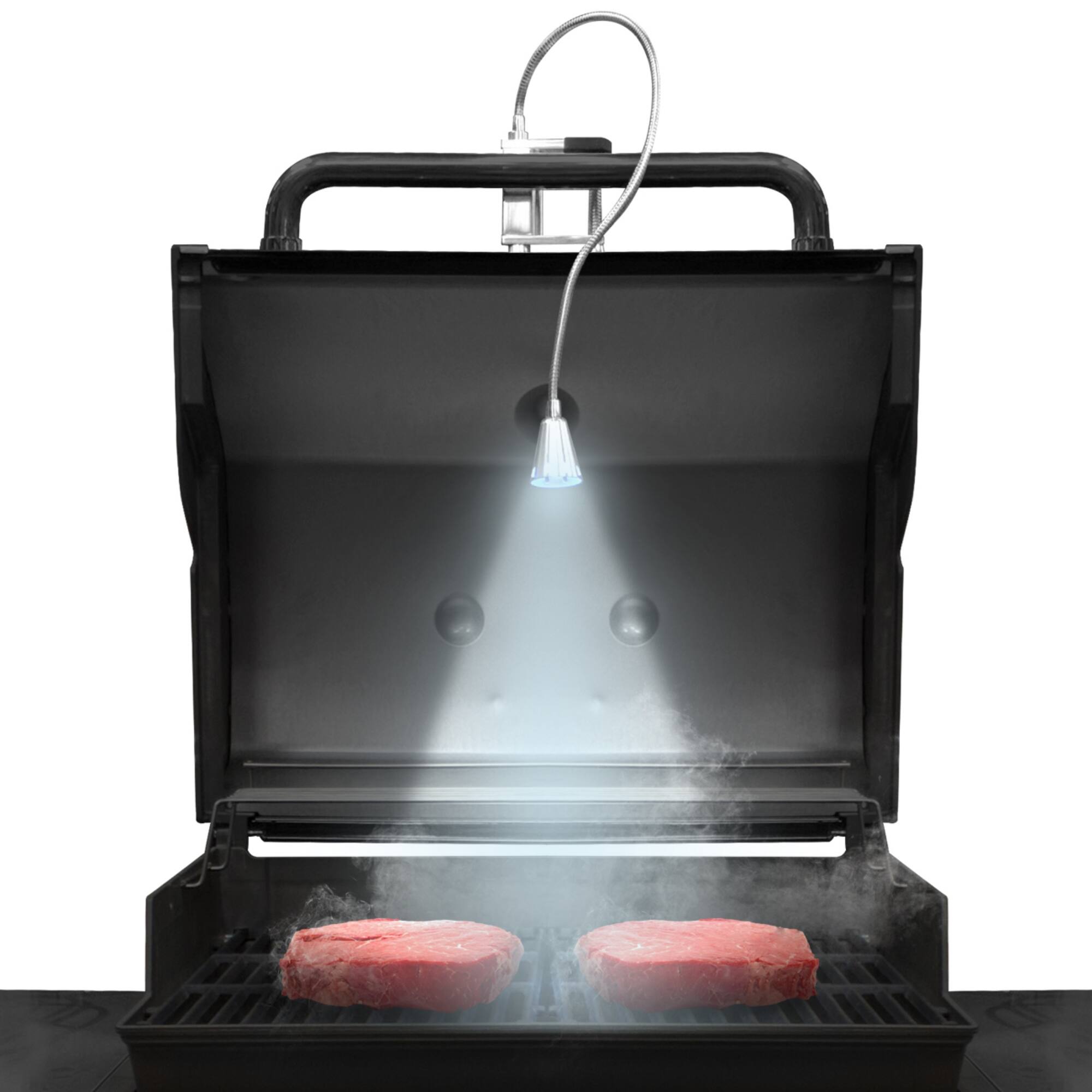 Alt View 1. Sorbus - Sorbus 360 Degree Flexible Gooseneck BBQ Grill LED Lights with Magnetic Base - Weather Resistant - Silver.