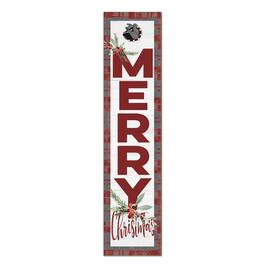 Jardine - University of Redlands Bulldogs 12'' x 48'' Outdoor Merry Christmas Leaner - White