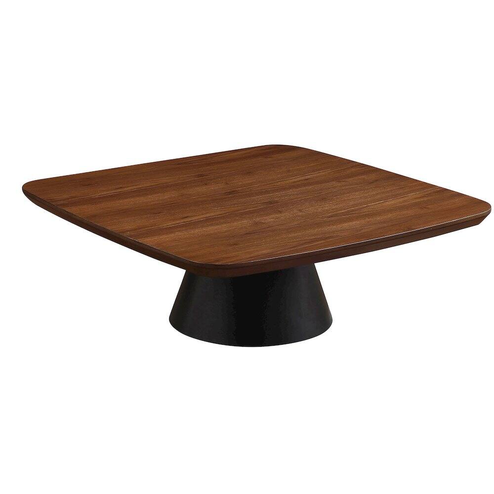 Alt View 2. Coaster Co. of America - Eason 2-piece Coffee Table Set Walnut and Black - Brown.