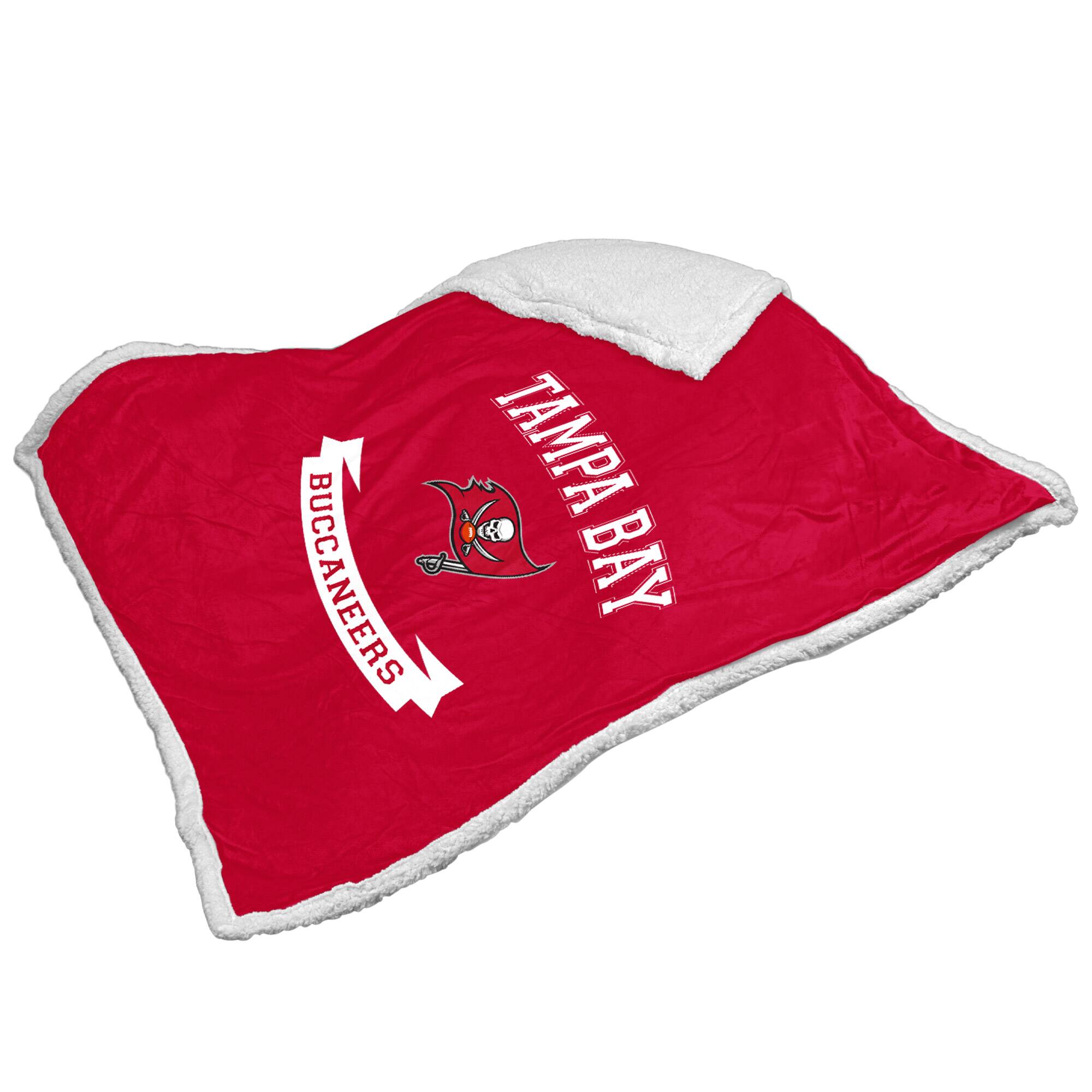 Logo Brands - Tampa Bay Buccaneers 50" x 60" Sherpa Blanket - Multicolor