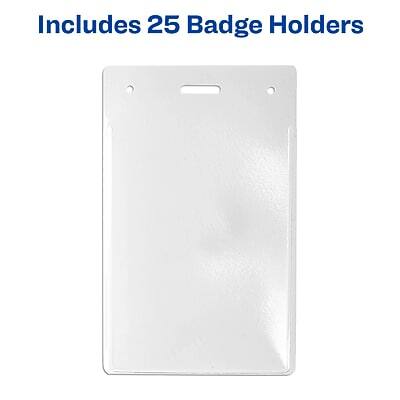 Includes 25 Badge Holders