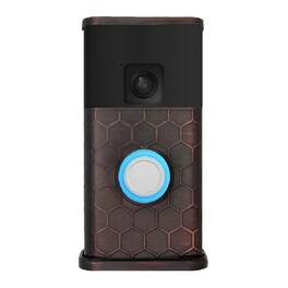 Michael Healy - Honeycomb Video Doorbell Cover (Ring Battery Doorbell 2024 Release) - Oiled Bronze