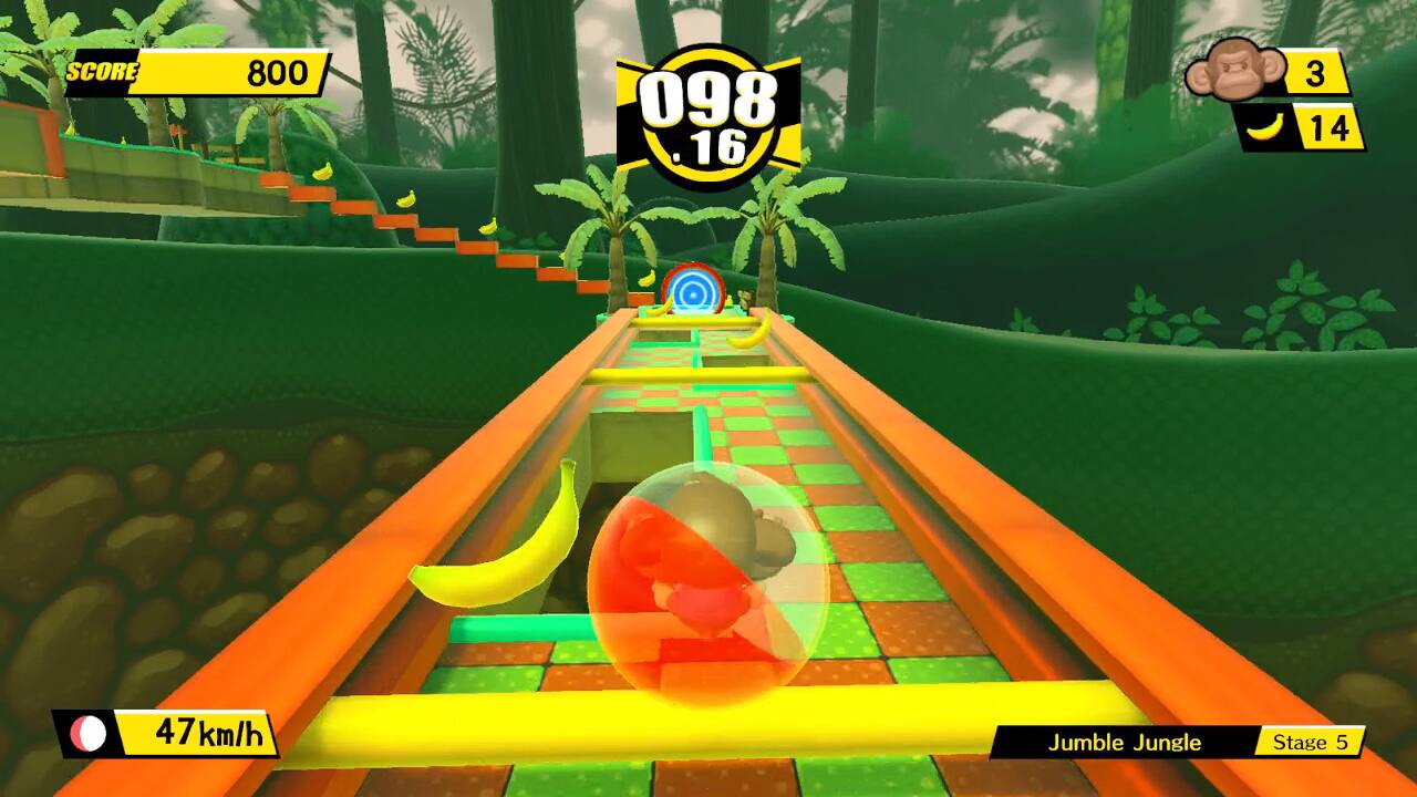 SCORE  
800  
098.16  
3 14  
47km/h  
Jumble Jungle  
Stage 5