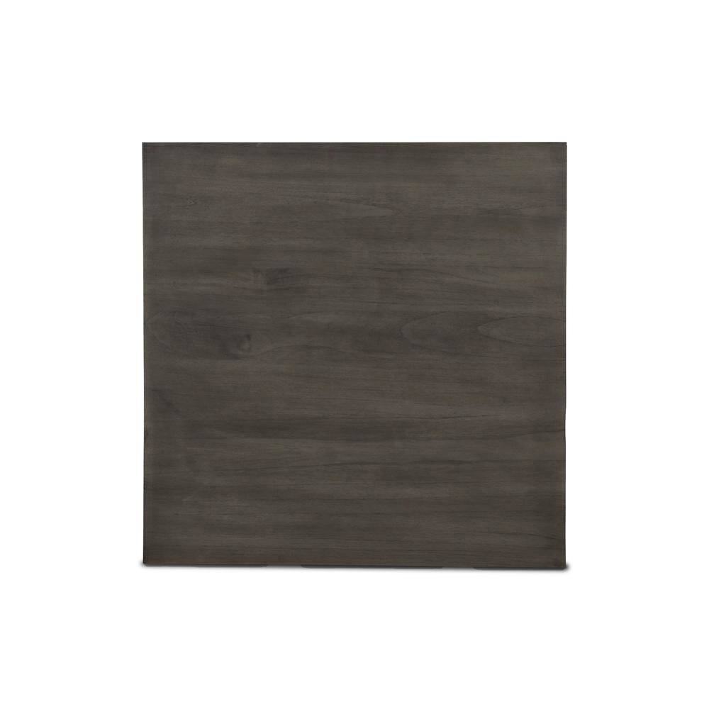 Alt View 8. FurniFact - Gray Small Dining Table for 2 – Compact Solid Wood Table and Chairs Set - Gray.