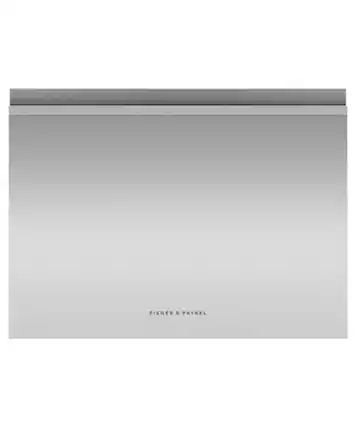 Front. Fisher & Paykel - Top Control Stainless Steel Built-in Single DishDrawer with 44 dBA - Stainless steel.