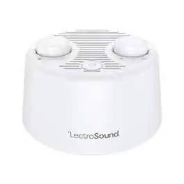 Adaptive Sound Technologies - LectroSound White Noise Machine - Non-Looping, Warm White Noise for Soothing Sleep - For All Ages