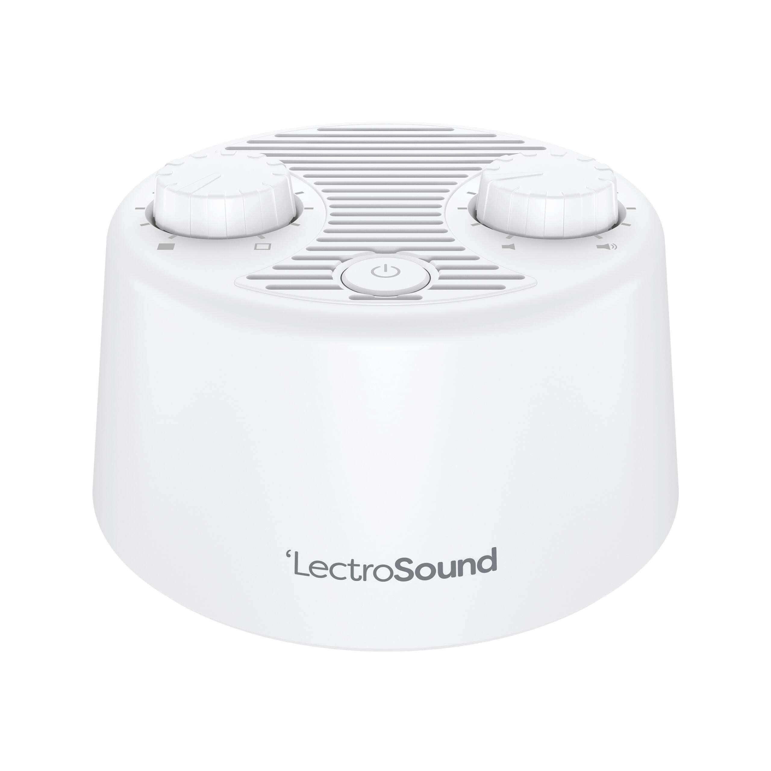 Front. Adaptive Sound Technologies - LectroSound White Noise Machine - Non-Looping, Warm White Noise for Soothing Sleep - For All Ages.