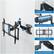 1) TENSION ADJUSTMENT
2) PREMIUM GAS SPRING
3) UNIVERSAL VESA
4) CABLE MANAGEMENT