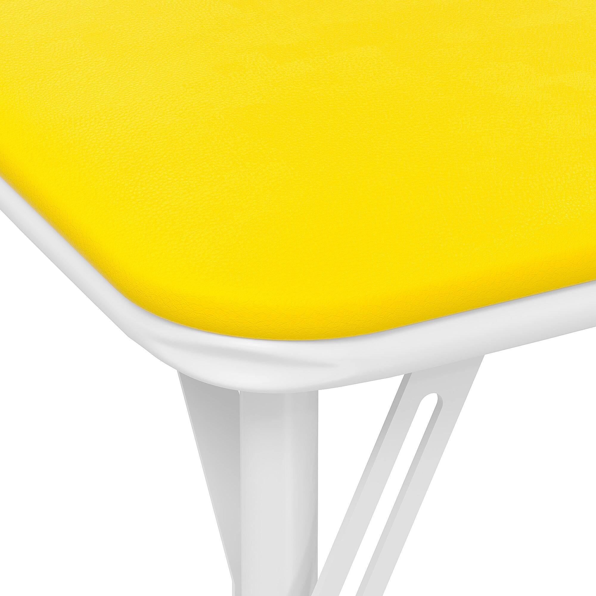 Alt View 2. Vecelo - Kids Folding Table and Chairs Set of 5- Toddler Activity Center , Play & Learning, Indoor Outdoor Use - Yellow.