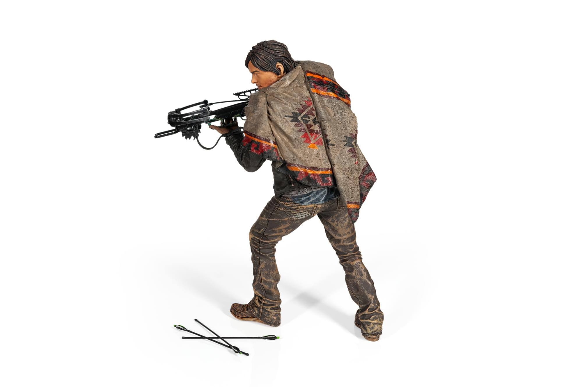 Alt View 1. McFarlane Toys - The Walking Dead Daryl Dixon Deluxe Poseable Figure | Measures 10 Inches Tall - Brown.
