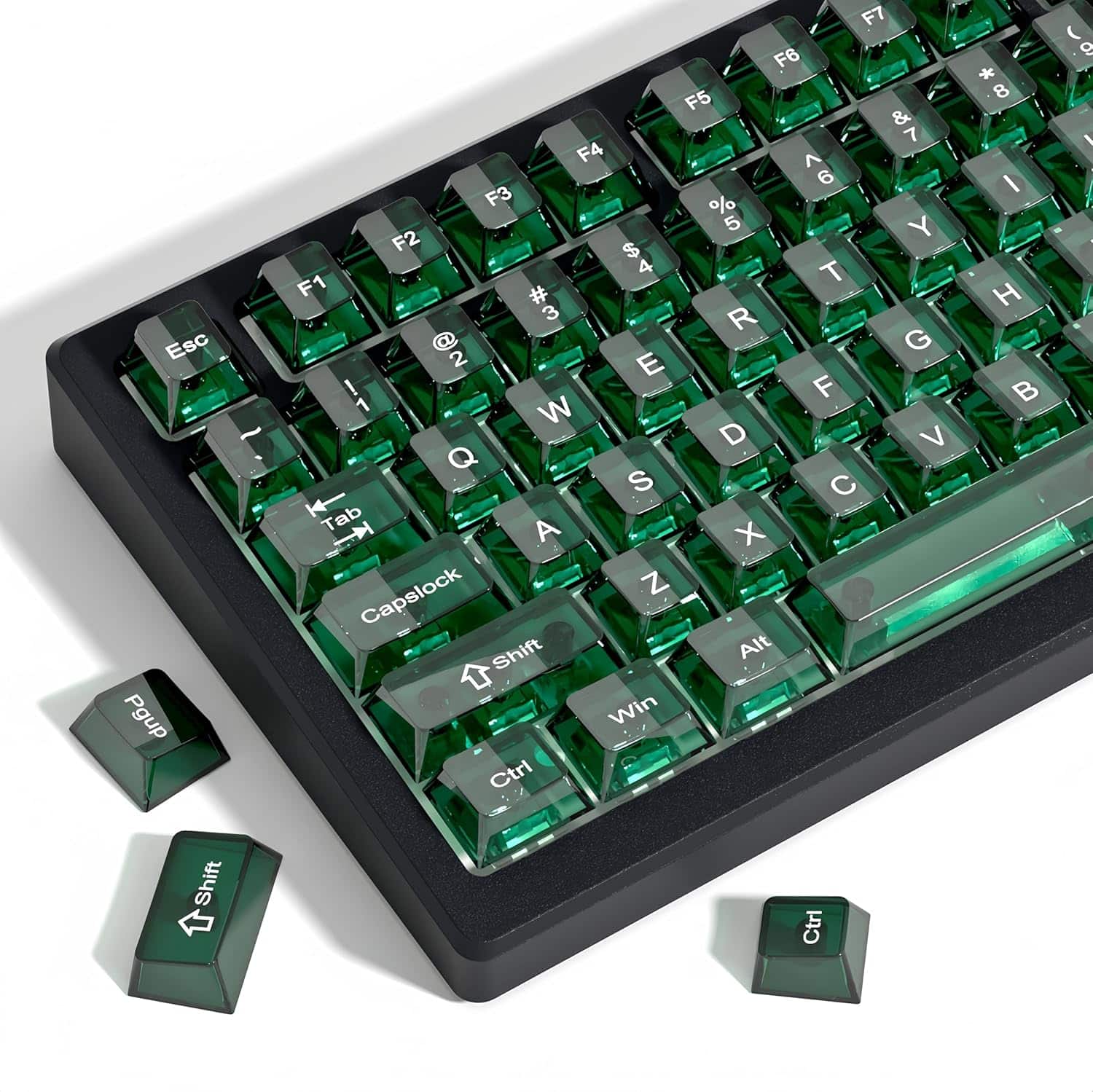 Womier Crystal Jelly keycaps ,Transparent Style Cute keycap for