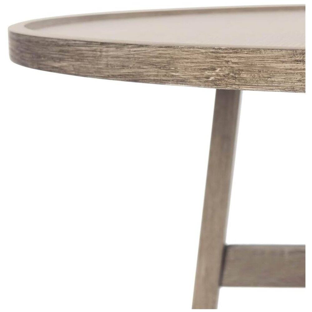 Angle. Safavieh - Home Collection Malone Retro Mid-Century Light Oak and Brown Wood Coffee Table - Gray.