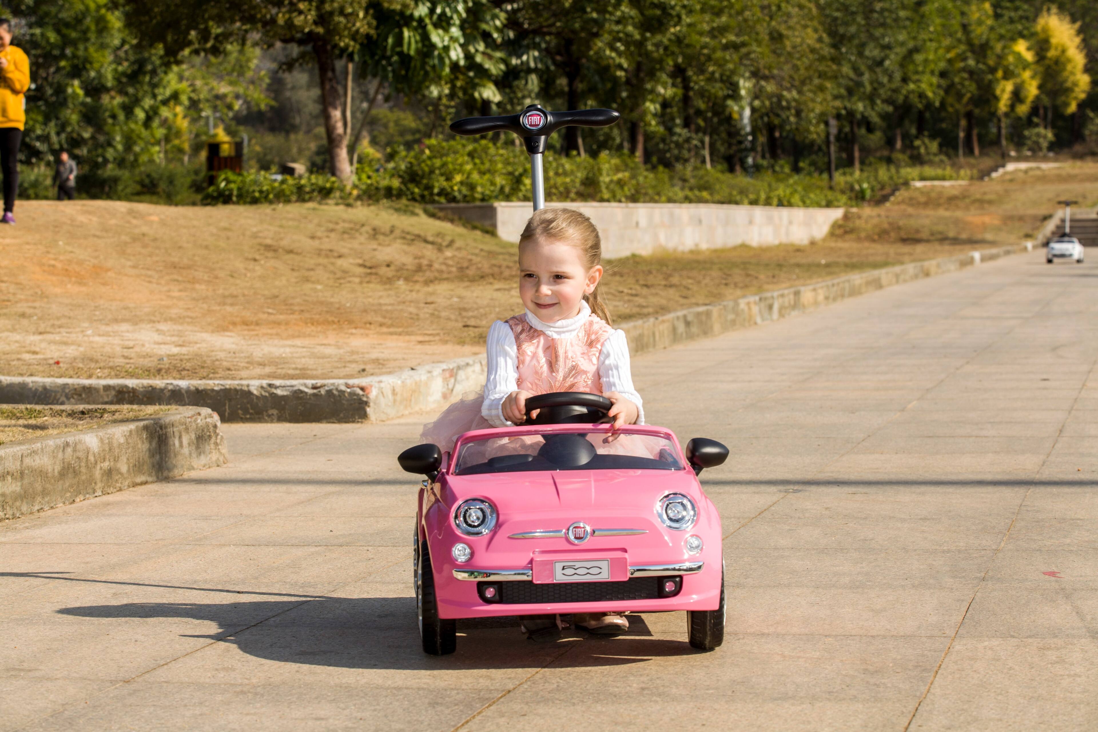 Alt View 14. Best Rideon Cars - Fiat 500 Push Car Stroller - Pink.