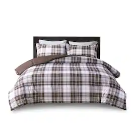 Gracie Mills - Victor 3M Scotchgard Down Alternative All Season Comforter Set - Brown
