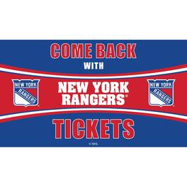 Evergreen Enterprises - New York Rangers 28" x 16" Come Back With Tickets Door Mat - Multicolor