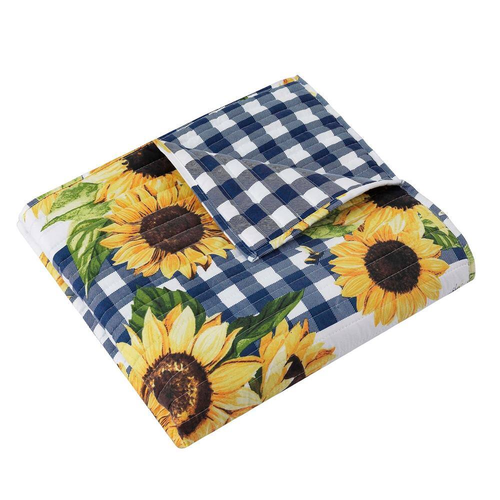 Alt View 2. Barefoot Bungalow - Barefoot Bungalow Sunflower Accessory Throw - Gold 50x60 - Gold.