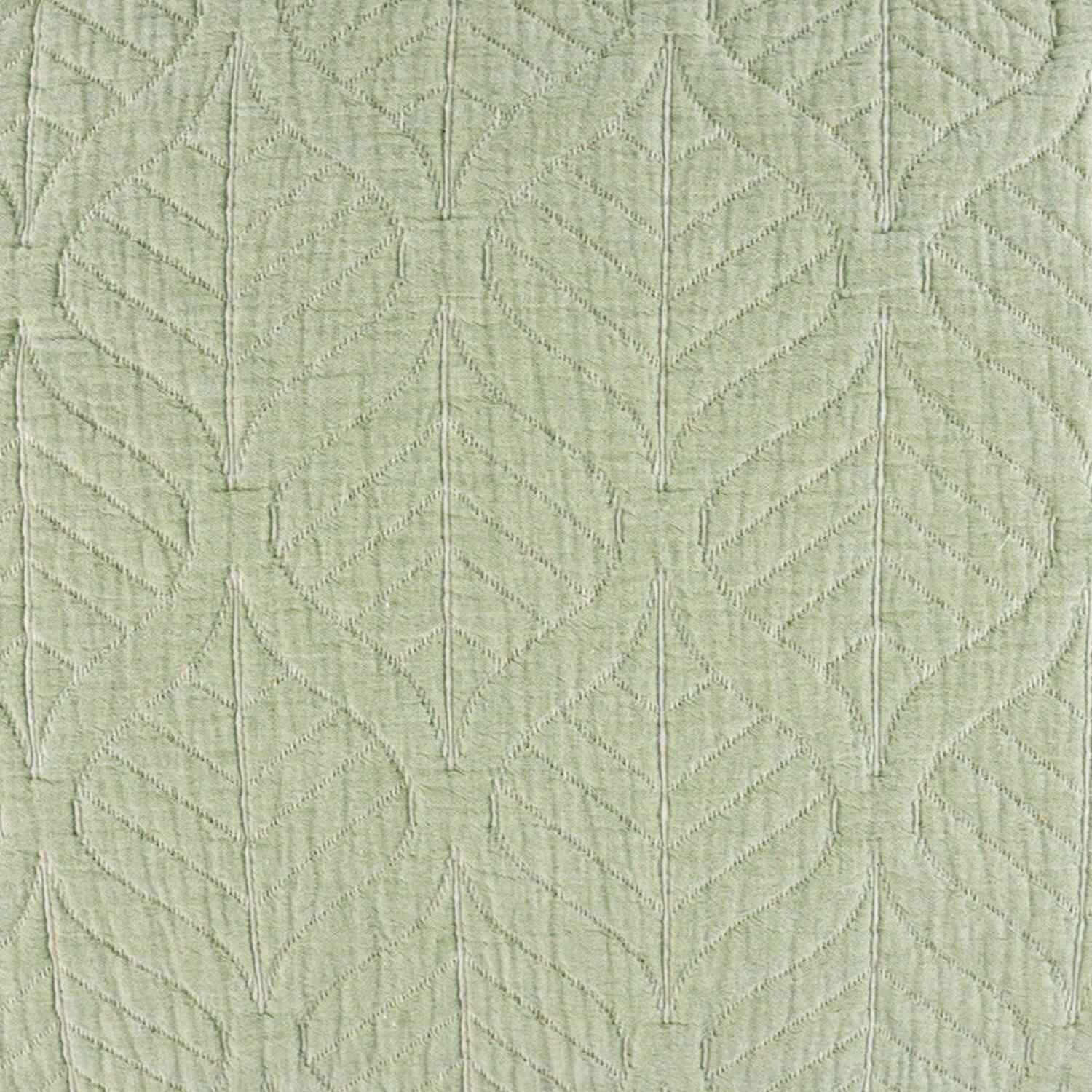 Back. Greenland Home Fashions - Greenland Home Fashions Harper Pillow 100% Polyester Sham Standard 20x26 Sage - Sage.